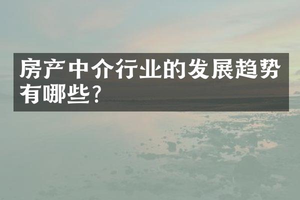 房产中介规范，行业发展的必然趋势